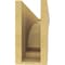 Ekena Millwork 5"W x 30"D x 10"H Thin Hughes Rough Cedar Woodgrain TimberThane Corbel, Primed Tan CORUR05X30X10HUGRCPR - alternate 6